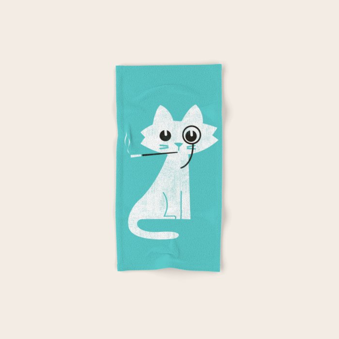 Mark - fancy cat Bath Towel Gallery Image 1