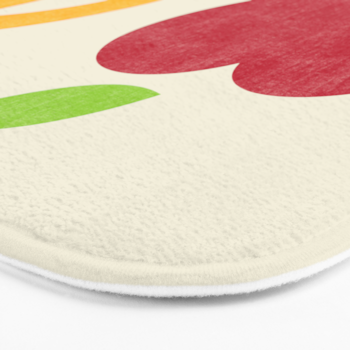 Apple and Orange - Love and Peace Bath Mat Gallery Image 3