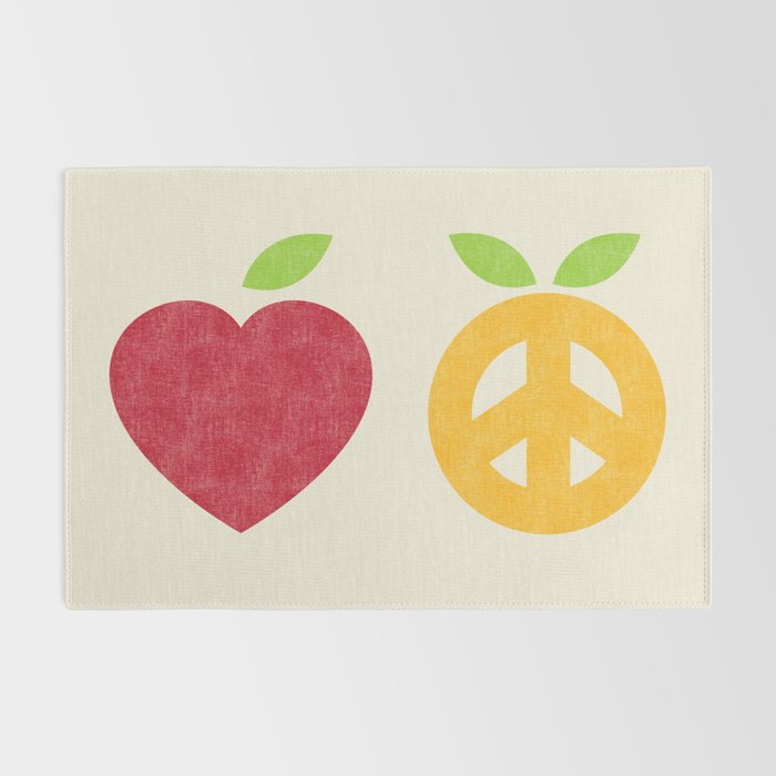 Apple and Orange - Love and Peace Rug Gallery Image 2