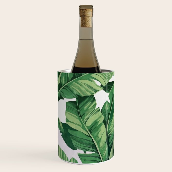 Tropical banana leaves V Wine Chiller Gallery Image 2