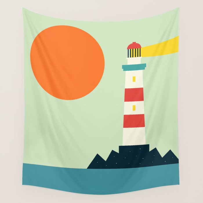 Lighthouse Wall Tapestry Gallery Image 4
