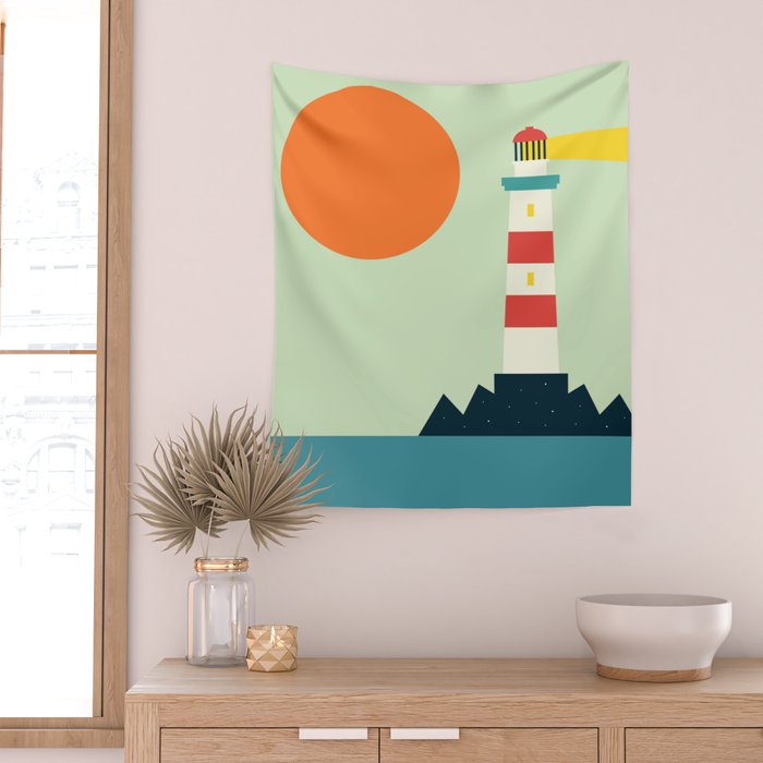 Lighthouse Wall Tapestry Gallery Image 2