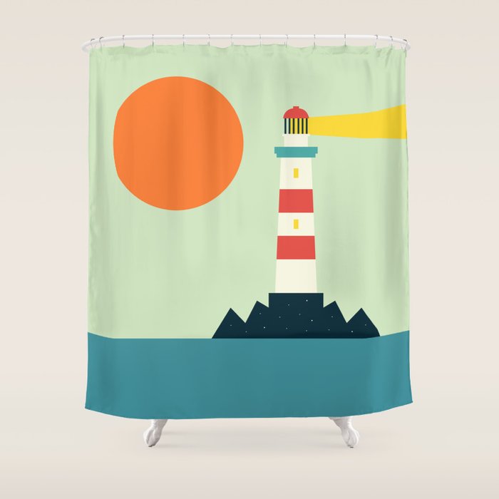 Lighthouse Shower Curtain Gallery Image 1