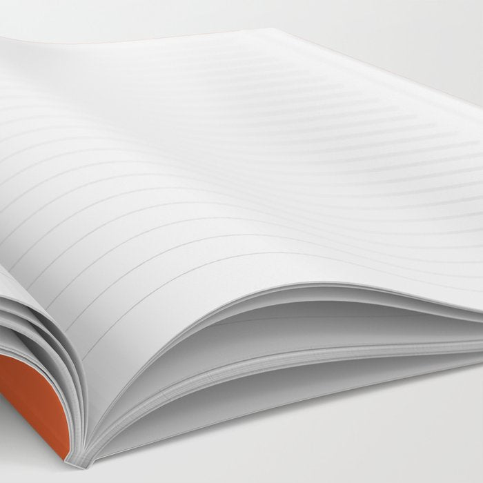 Marmalade Orange and Creme Lines Notebook Gallery Image 2