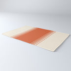 Marmalade Orange and Creme Lines Rug Gallery Image 3