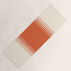 Marmalade Orange and Creme Lines Yoga Mat Gallery Image 1