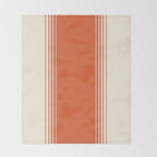 Marmalade Orange and Creme Lines Throw Blanket Gallery Image 2