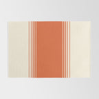 Marmalade Orange and Creme Lines Rug Gallery Image 2