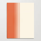 Marmalade Orange and Creme Lines Notebook Gallery Image 4