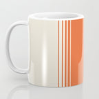 Marmalade Orange and Creme Lines Coffee Mug Gallery Image 3