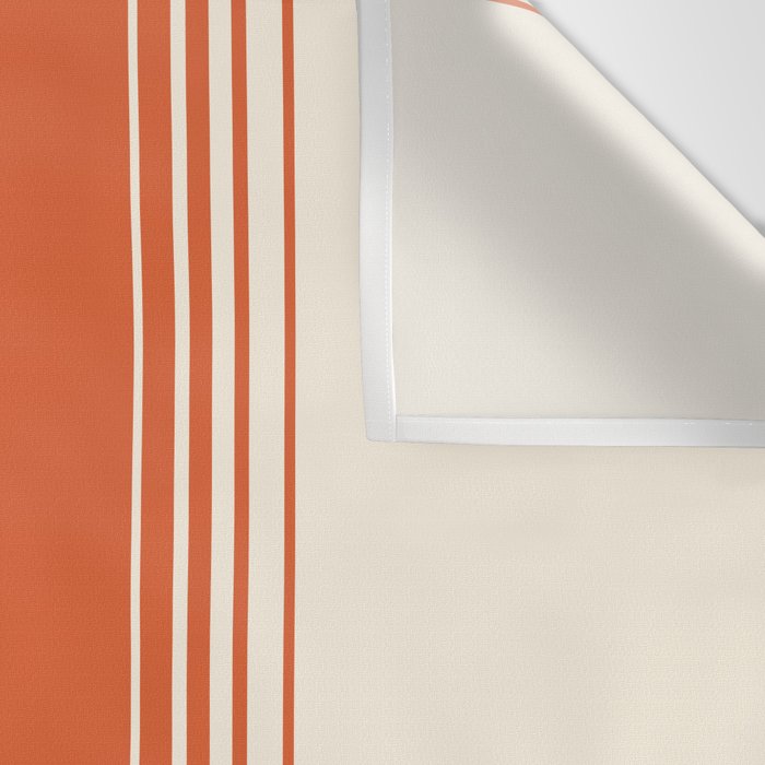 Marmalade Orange and Creme Lines Wall Tapestry Gallery Image 3