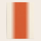 Marmalade Orange and Creme Lines Poster Gallery Image 4