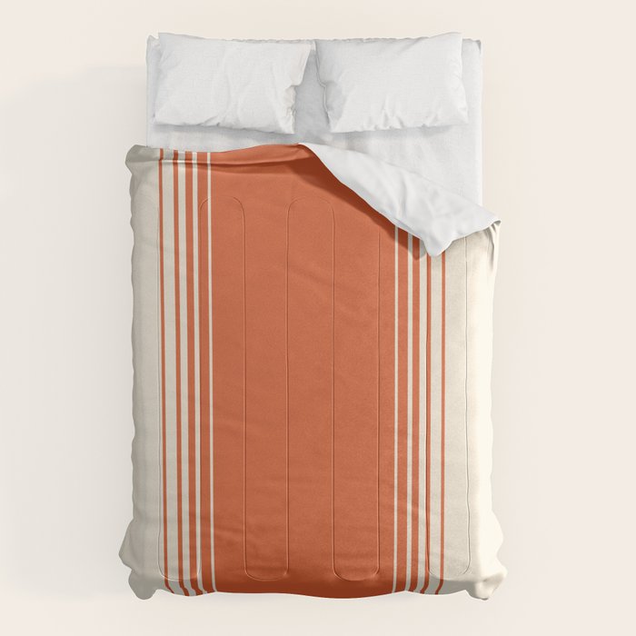 Marmalade Orange and Creme Lines Comforter Gallery Image 6