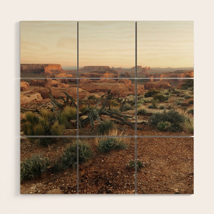 Monument Valley Morning Wood Wall Art Gallery Image 1