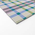 Vibrant Plaid Fusion C Welcome Mat Gallery Image 2
