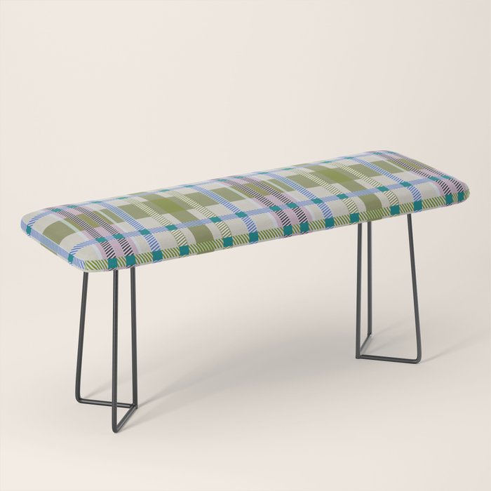Vibrant Plaid Fusion C Bench Gallery Image 1