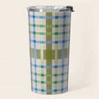 Vibrant Plaid Fusion C Travel Mug Gallery Image 2