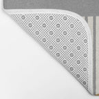 Quarter Circle Lines - Gray Gold  Bath Mat Gallery Image 2