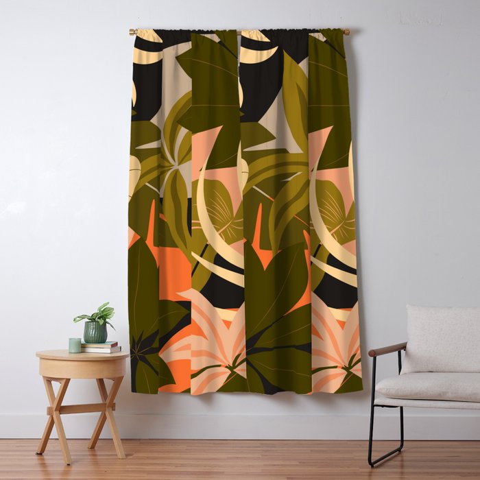 Jungle Abstract 23 Window Curtain Gallery Image 5