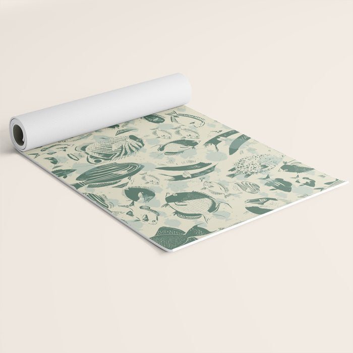 deep ocean fish family light Yoga Mat Gallery Image 2
