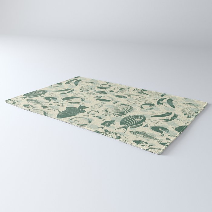 deep ocean fish family light Rug Gallery Image 3