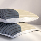 Color Block Line Abstract I Boho Rustic Pillow Sham Gallery Image 3