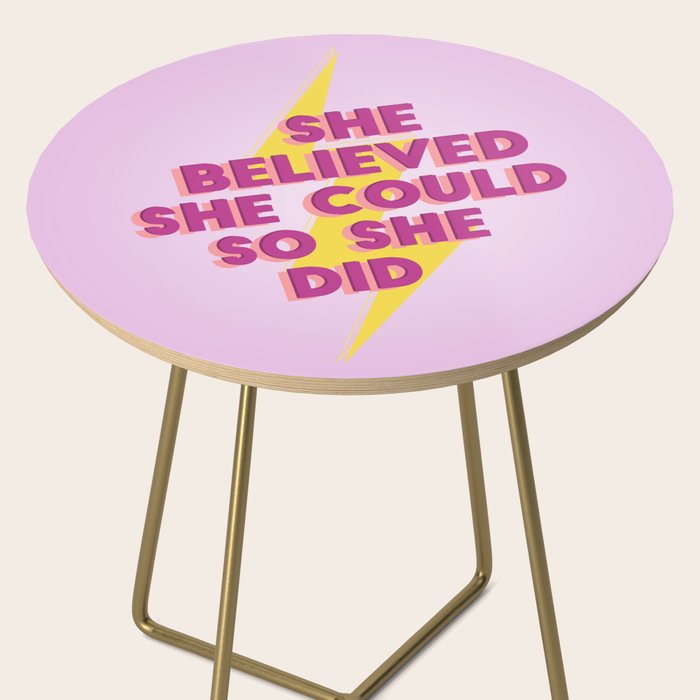 she believed she could Side Table Gallery Image 2