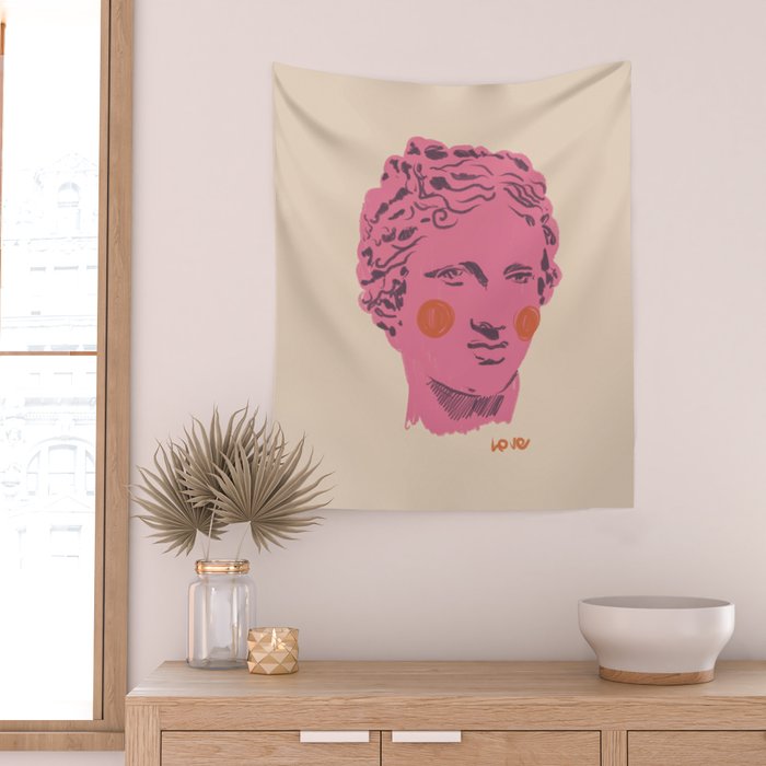 Ancient head #2 Wall Tapestry Gallery Image 2