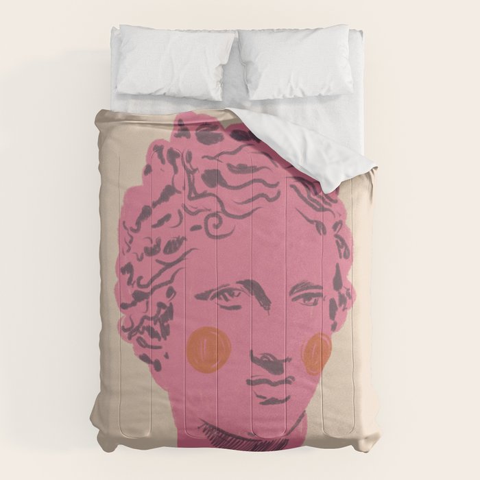 Ancient head #2 Comforter Gallery Image 6