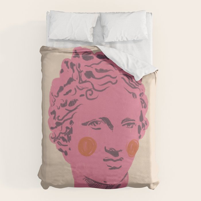 Ancient head #2 Duvet Cover Gallery Image 6