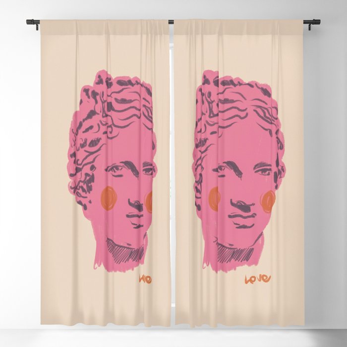 Ancient head #2 Window Curtain Gallery Image 5