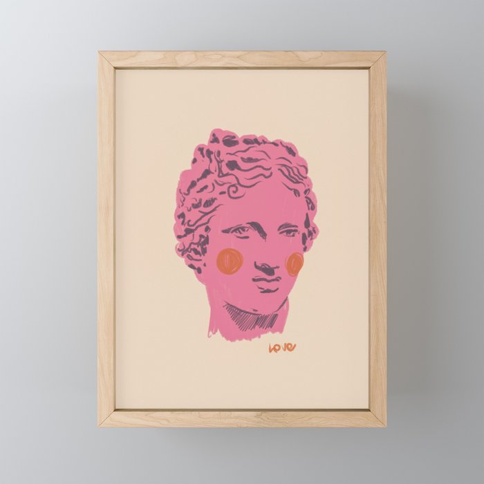 Ancient head #2 Mini Art Print Gallery Image 1