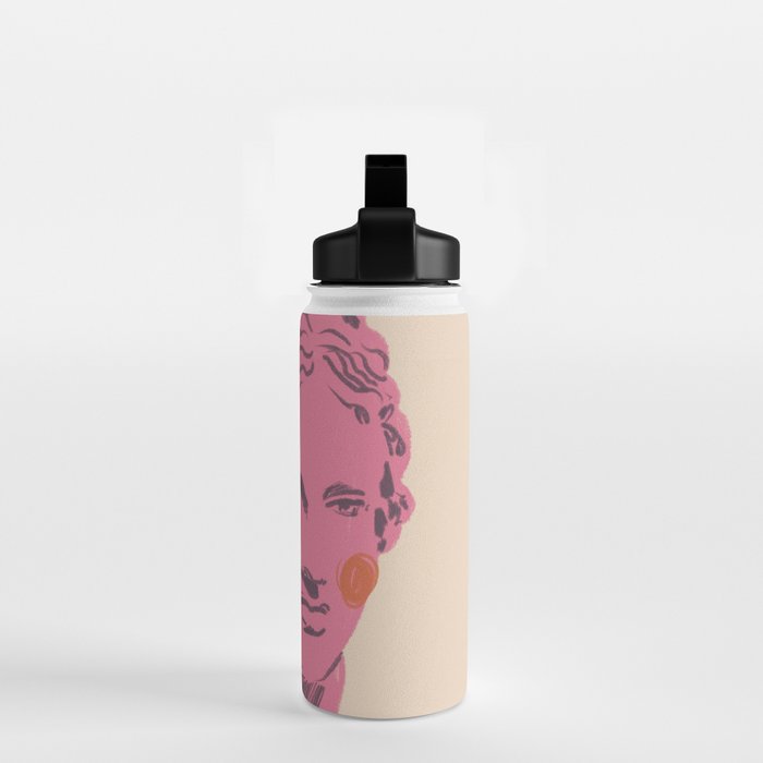 Ancient head #2 Water Bottle Gallery Image 2