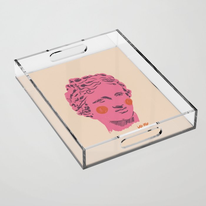 Ancient head #2 Acrylic Tray Gallery Image 1