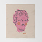 Ancient head #2 Throw Blanket Gallery Image 2