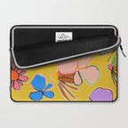 VINTAGE GARDEN YELLOW Laptop Sleeve Gallery Image 2