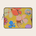 VINTAGE GARDEN YELLOW Laptop Sleeve Gallery Image 1