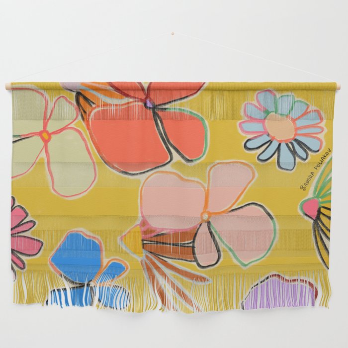 VINTAGE GARDEN YELLOW Wall Hanging Gallery Image 1