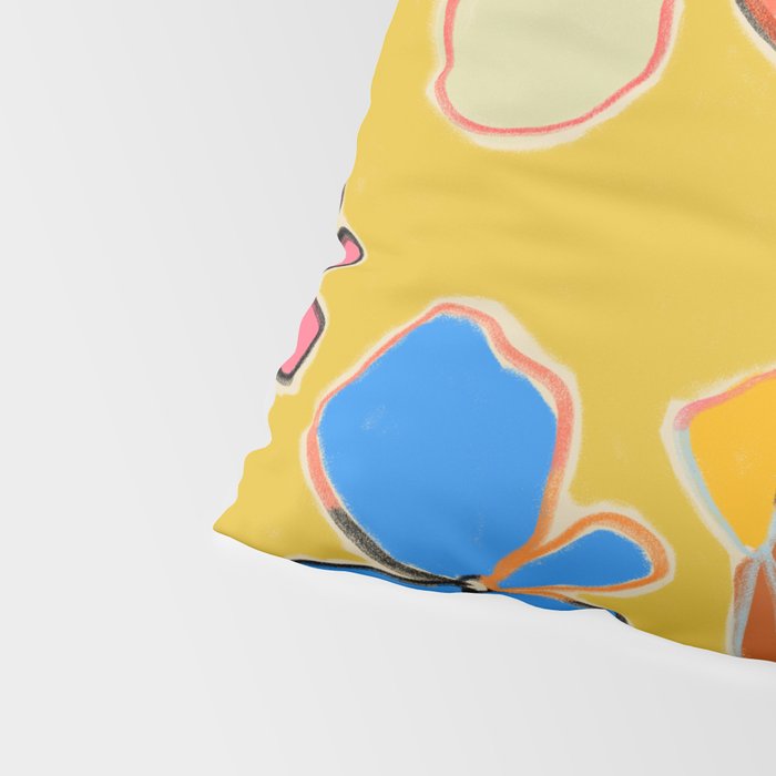 VINTAGE GARDEN YELLOW Pillow Sham Gallery Image 4
