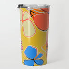 VINTAGE GARDEN YELLOW Travel Mug Gallery Image 3