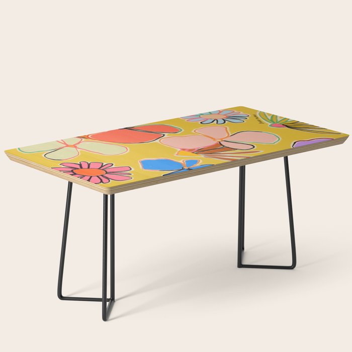 VINTAGE GARDEN YELLOW Coffee Table Gallery Image 1