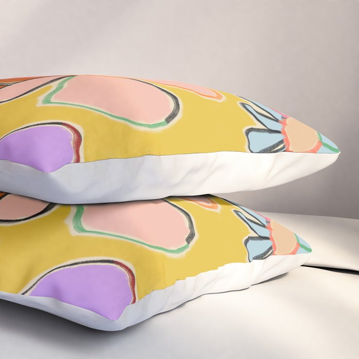 VINTAGE GARDEN YELLOW Pillow Sham Gallery Image 3