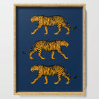 Tigers (Navy Blue and Marigold) Serving Tray Gallery Image 1
