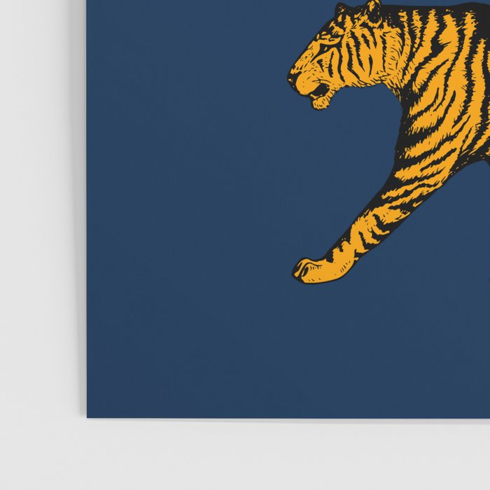 Tigers (Navy Blue and Marigold) Poster Gallery Image 3