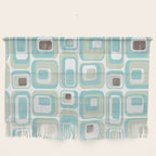 Retro Rectangles Mid Century Modern Geometric Vintage Style Wall Hanging Gallery Image 1