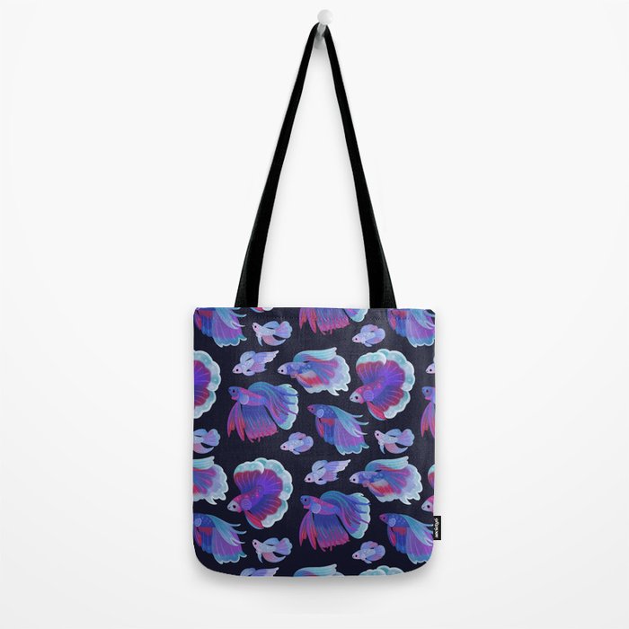 Blue Betta Tote Bag Gallery Image 2