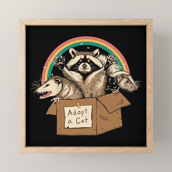 Adopt Forbidden Cats Mini Art Print Gallery Image 1