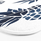 Pineapple Blue Denim Bath Mat Gallery Image 3