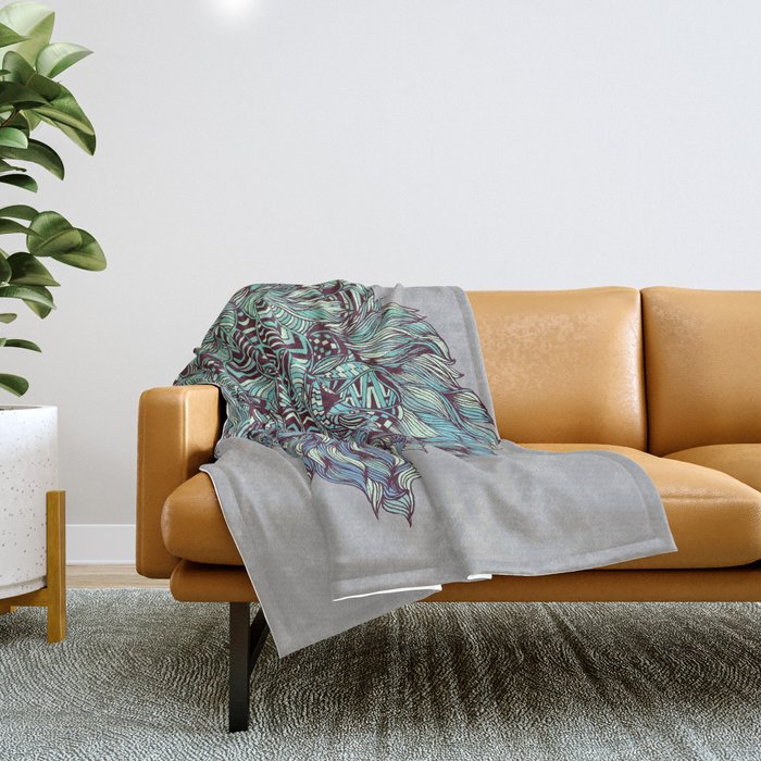 Wolf (Lone) Throw Blanket Gallery Image 1