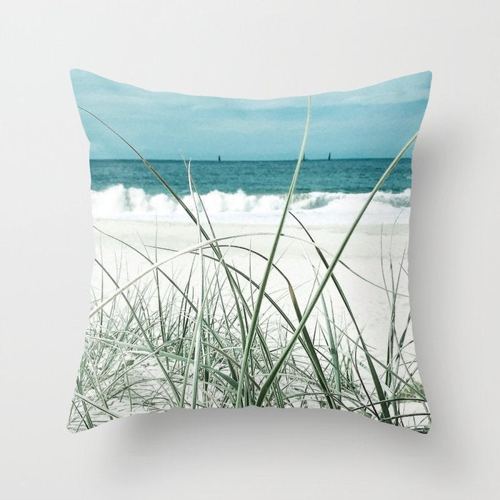Beach grass Throw Pillow Gallery Image 6